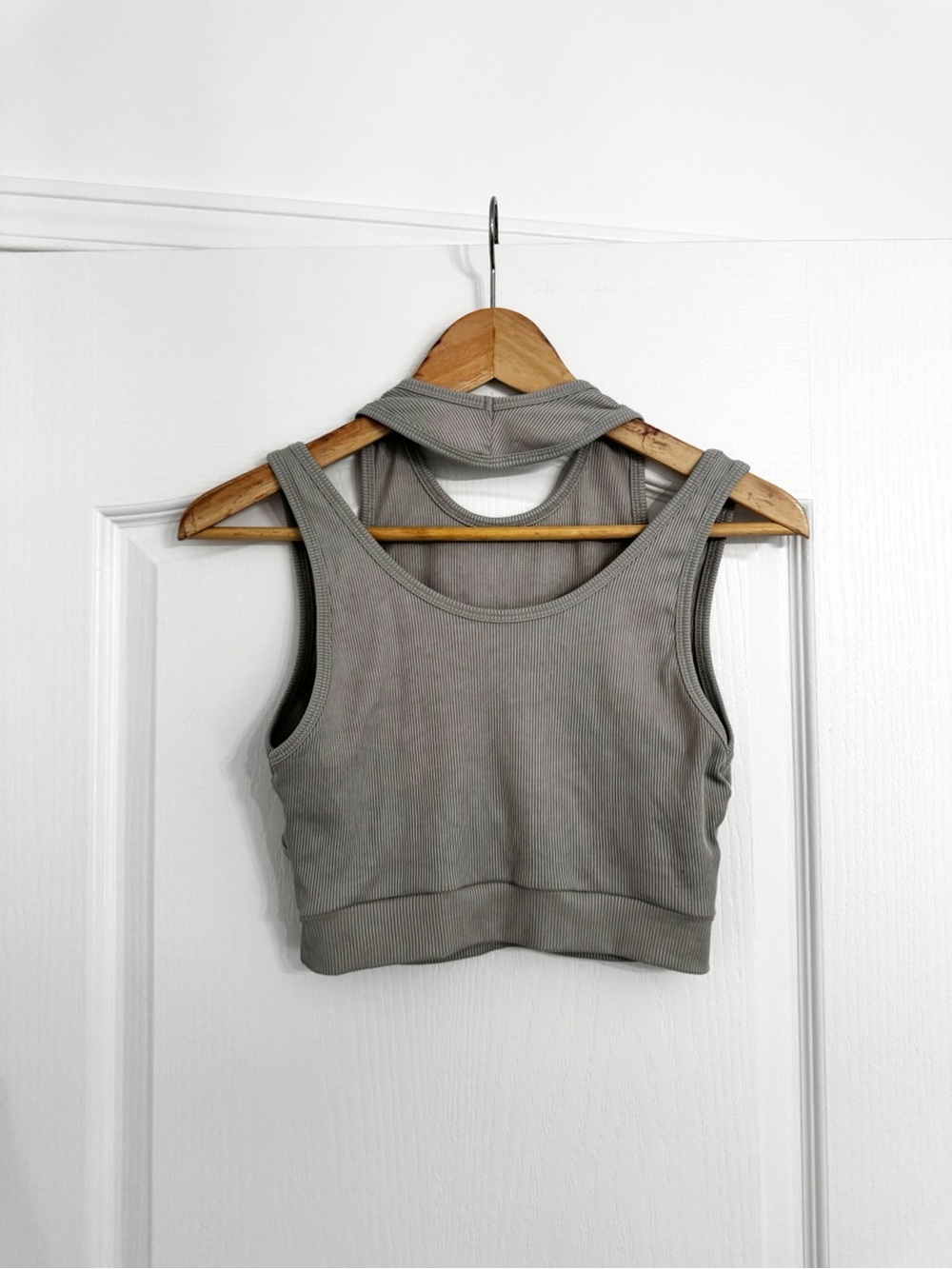 CIDER | Ribbed Buckle Tank Top - Sage - Picture 3 of 4